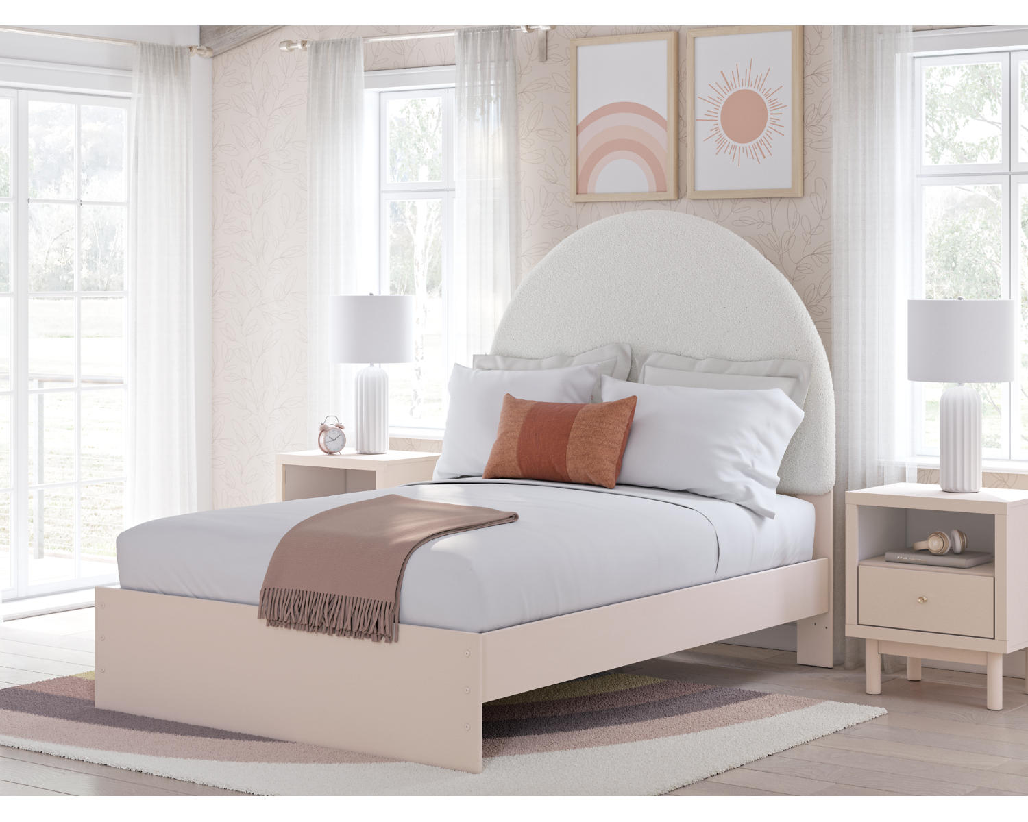 Wistenpine Full Upholstered Panel Bed