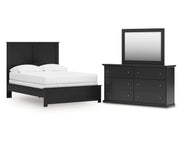 Maribel Full Panel Bed, Dresser and Mirror