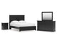 Maribel Queen Panel Bed with Dresser, Mirror and Nightstand