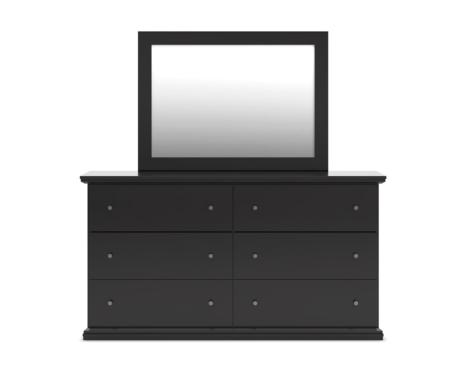 Maribel Full Panel Bed with Dresser, Mirror and 2 Nightstands