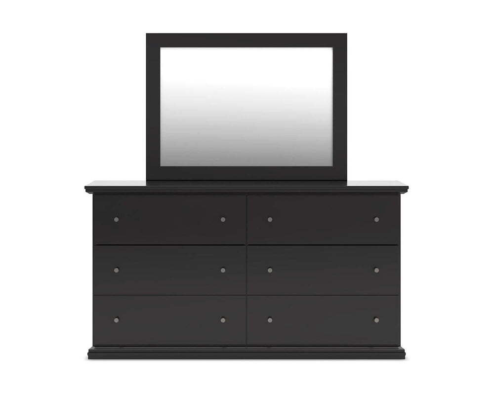 Maribel Queen Panel Bed with Dresser, Mirror and Nightstand