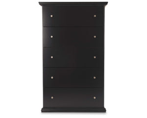 Maribel Queen Panel Bed, Dresser, Mirror, Chest and 2 Nightstands