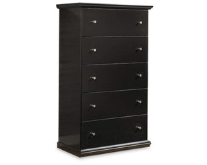 Maribel Queen Panel Bed, Dresser, Mirror, Chest and 2 Nightstands