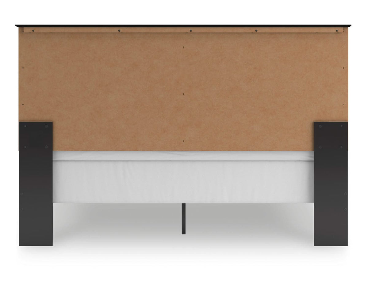 Cama Maribel King con paneles, cómoda y espejo