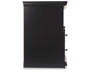 Maribel King Panel Bed, Dresser, Mirror, Chest, and 2 Nightstands