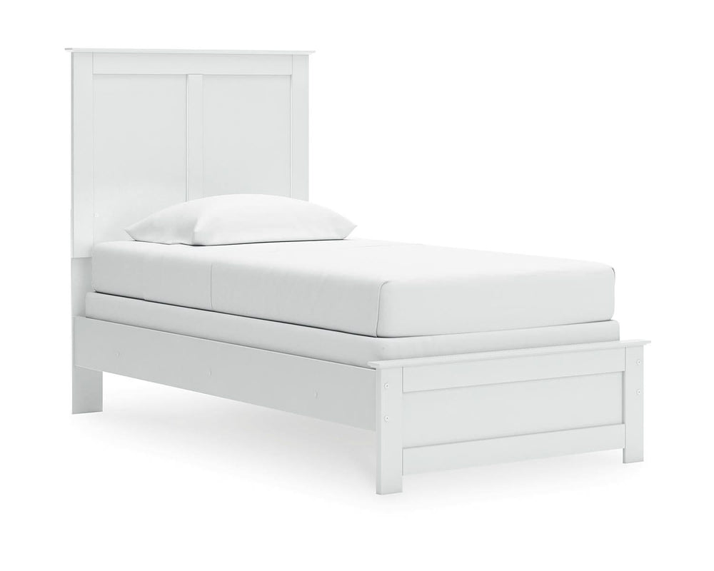 Cama individual con paneles, cómoda y mesita de noche Bostwick Shoals