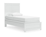 Cama individual con paneles, cómoda y mesita de noche Bostwick Shoals