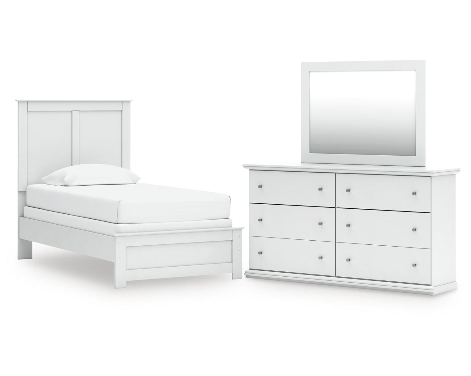 Bostwick Shoals Twin Panel Bed, Dresser and Mirror