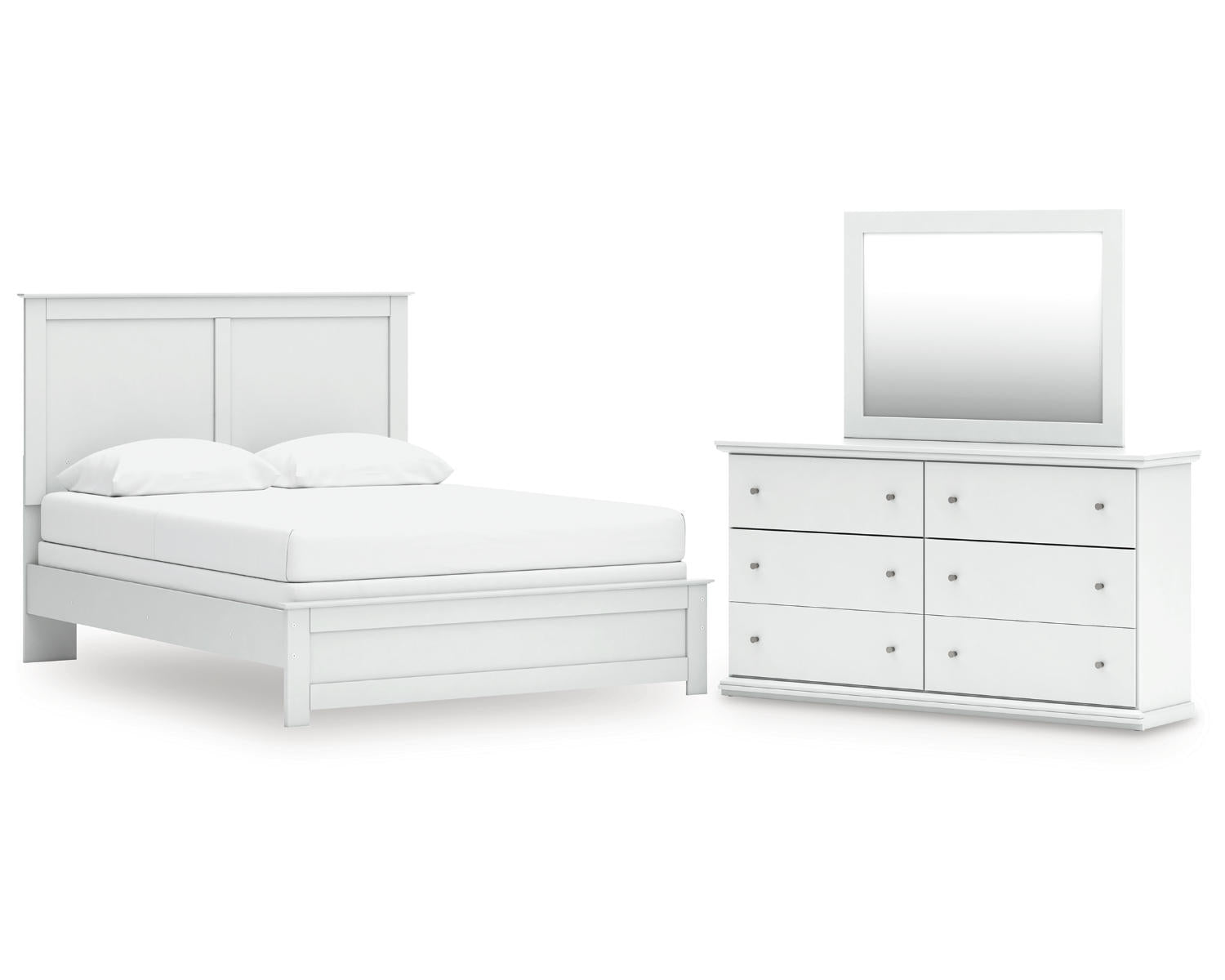 Bostwick Shoals Queen Panel Bed, Dresser and Mirror