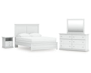Bostwick Shoals Queen Panel Bed, Dresser, Mirror and Nightstand