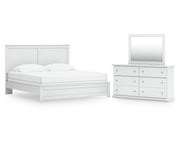 Bostwick Shoals King Panel Bed, Dresser and Mirror