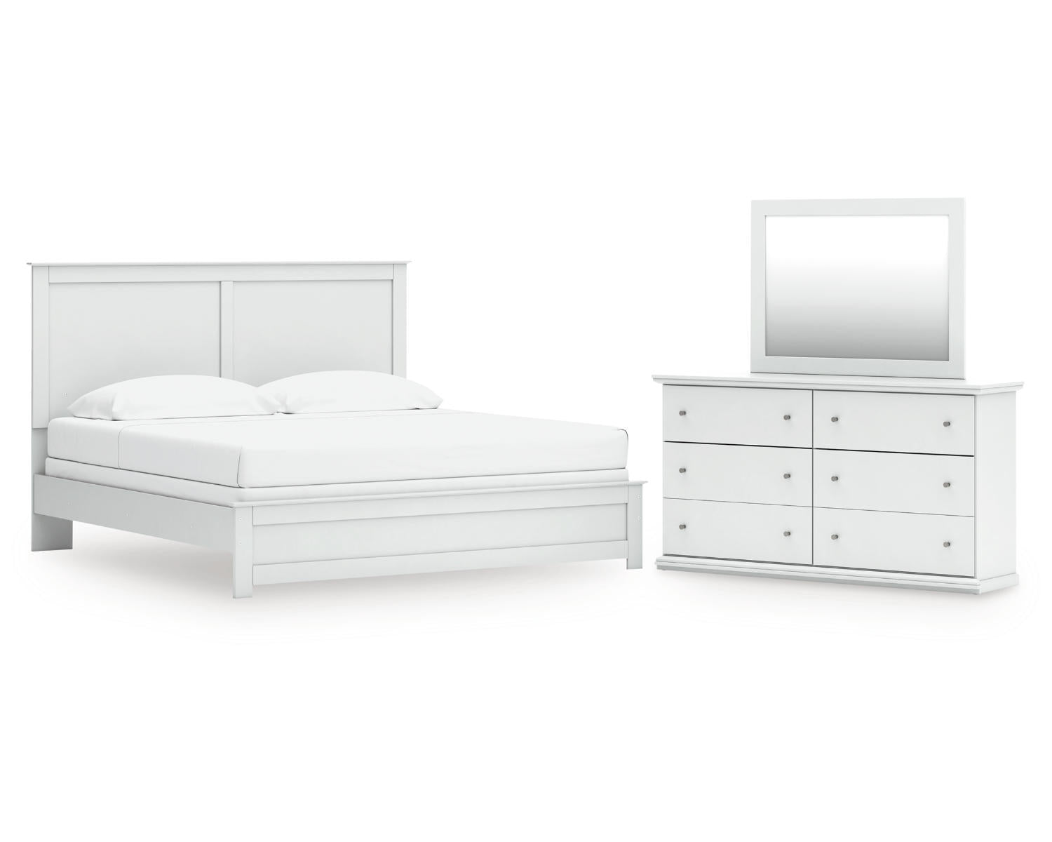 Bostwick Shoals King Panel Bed, Dresser and Mirror