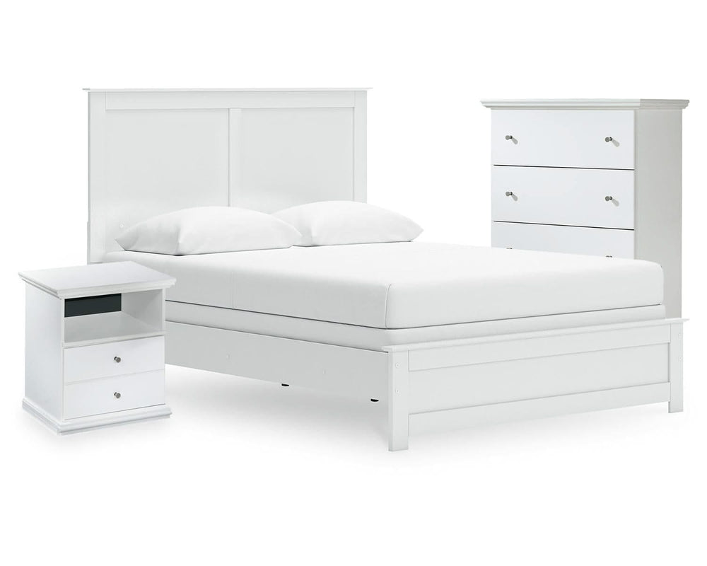 Bostwick Shoals Queen Panel Bed, Cheat and Nightstand