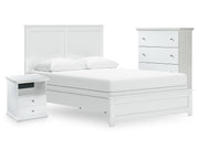 Bostwick Shoals Queen Panel Bed, Cheat and Nightstand