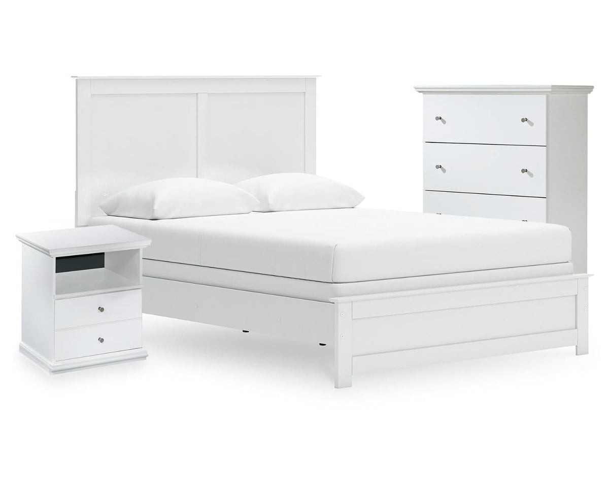 Bostwick Shoals Queen Panel Bed, Cheat and Nightstand