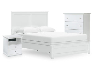 Bostwick Shoals Queen Panel Bed, Cheat and Nightstand