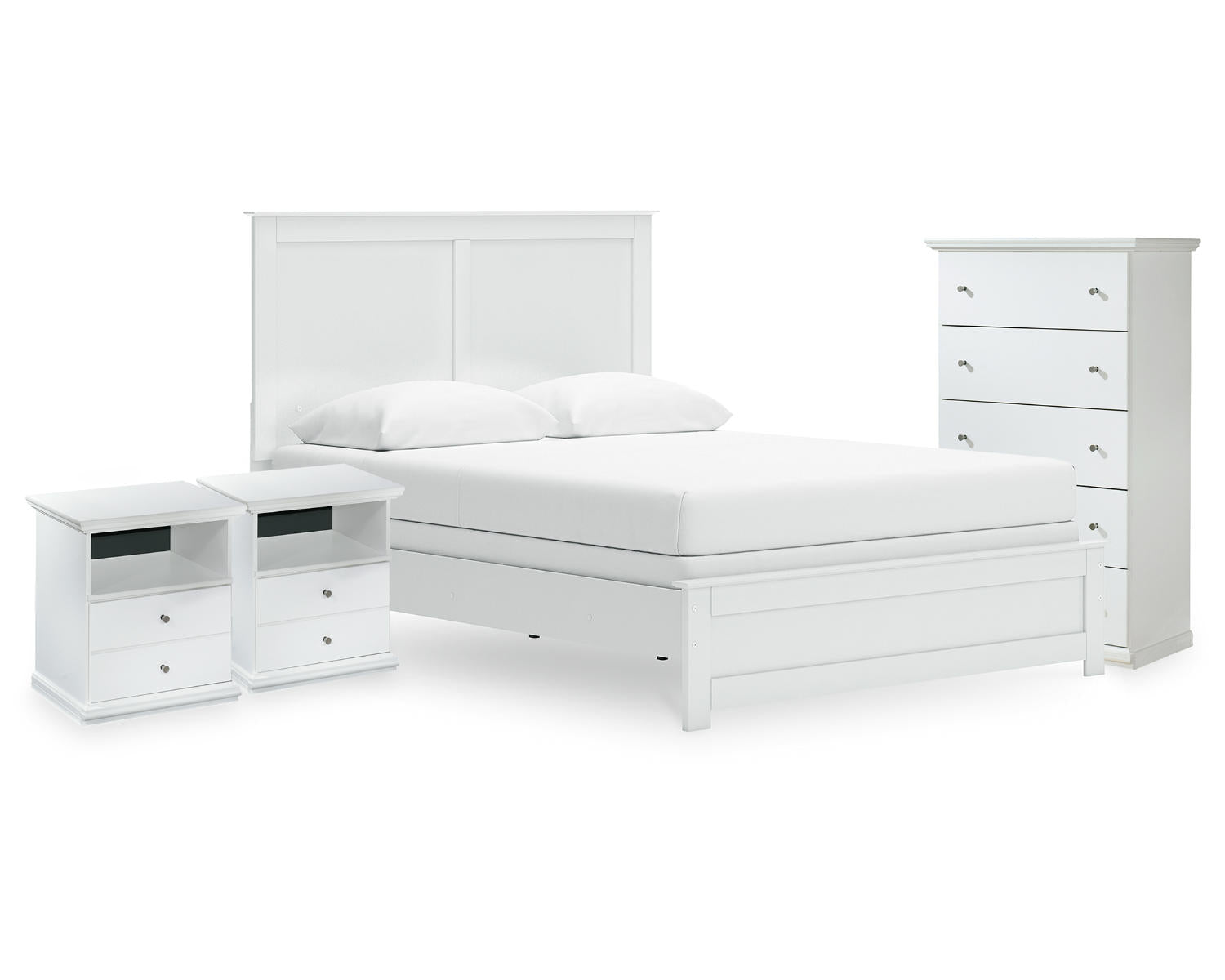 Bostwick Shoals Queen Panel Bed, Chest and 2 Nightstands