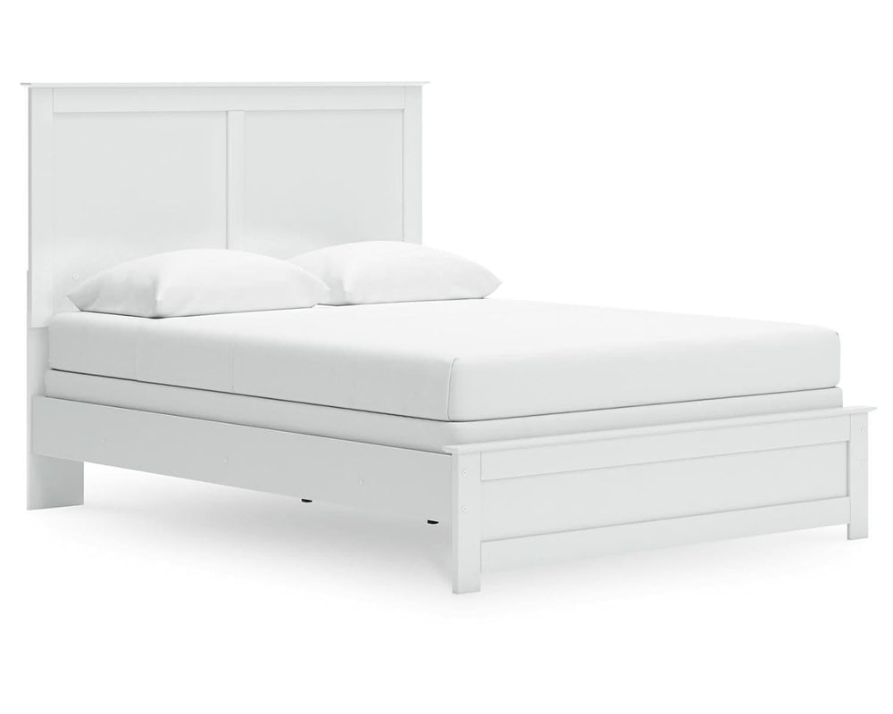 Cama Queen con paneles, tocador, espejo y dos mesitas de noche Bostwick Shoals