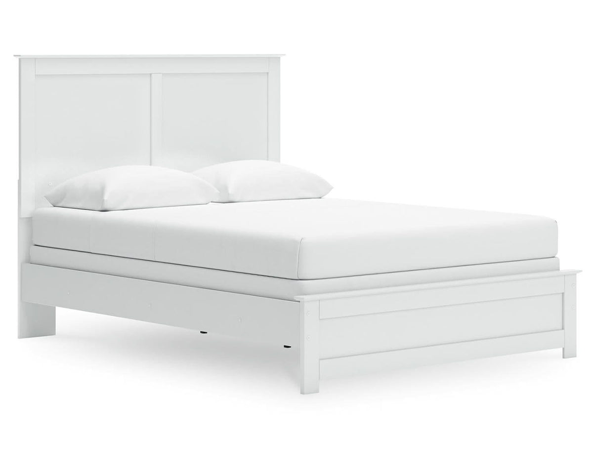 Cama Queen con paneles, tocador, espejo y dos mesitas de noche Bostwick Shoals