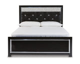 Kaydell Queen Upholstered Panel Bed, Dresser, Mirror and Nightstand