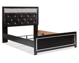 Kaydell Queen Upholstered Panel Bed, Dresser, Mirror and Nightstand