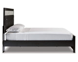 Kaydell Queen Upholstered Panel Bed, Dresser, Mirror and Nightstand
