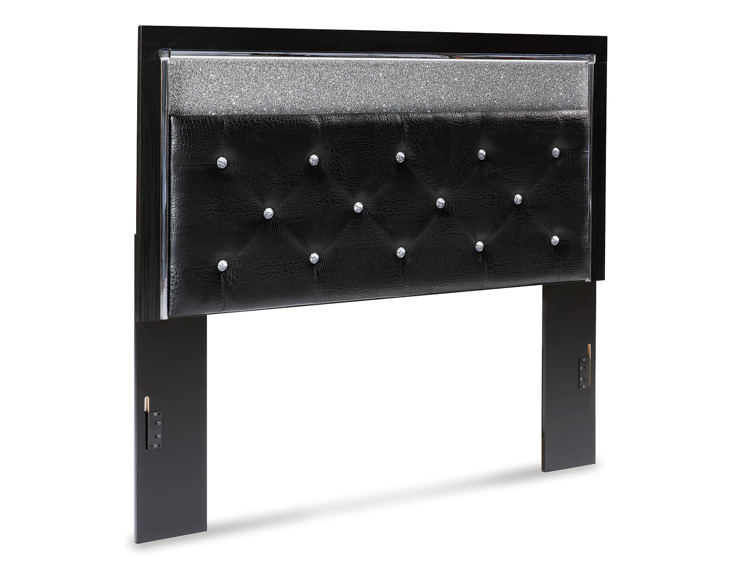 Kaydell Queen Upholstered Panel Headboard, Dresser and Mirror