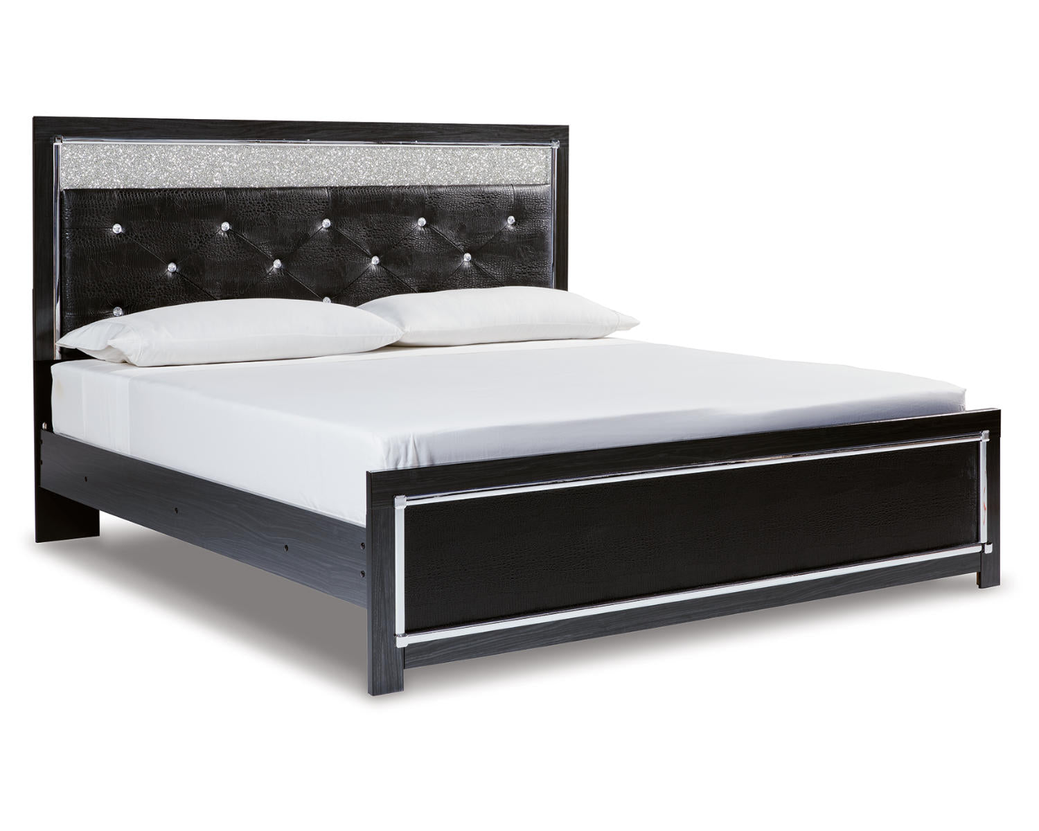 Kaydell King Upholstered Panel Bed , Dresser, Mirror, Chest and 2 Nightstands