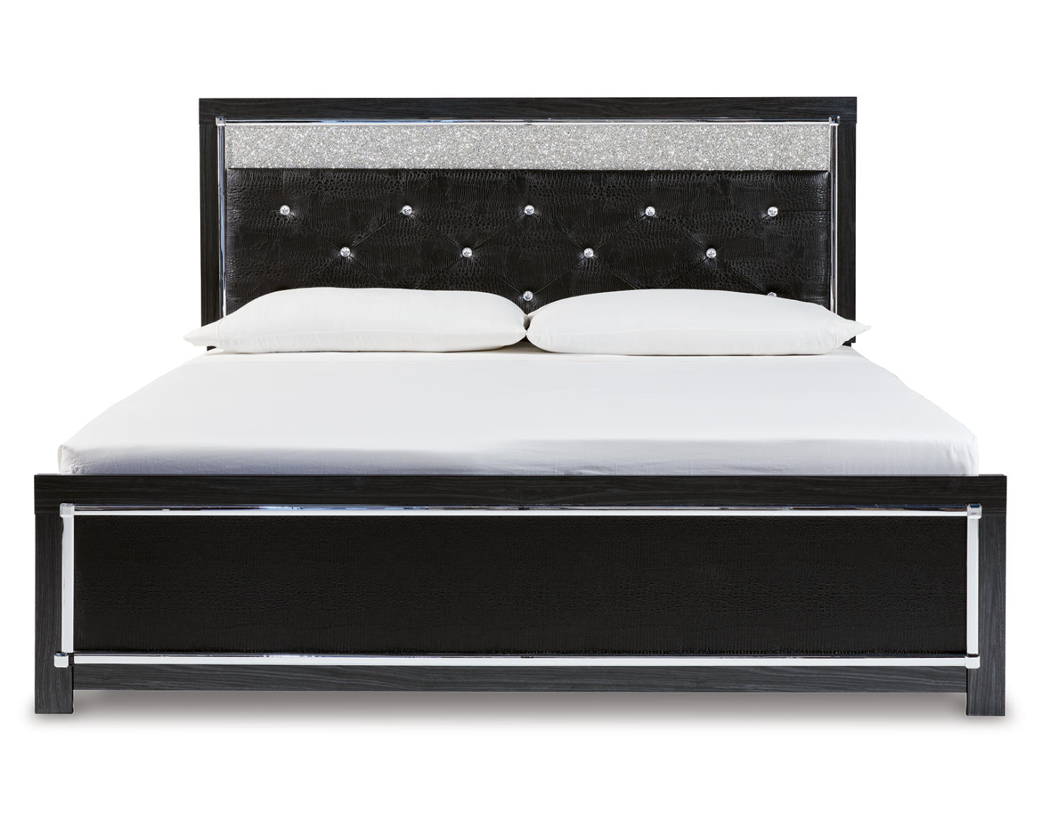 Kaydell King Upholstered Panel Bed , Dresser, Mirror, Chest and 2 Nightstands