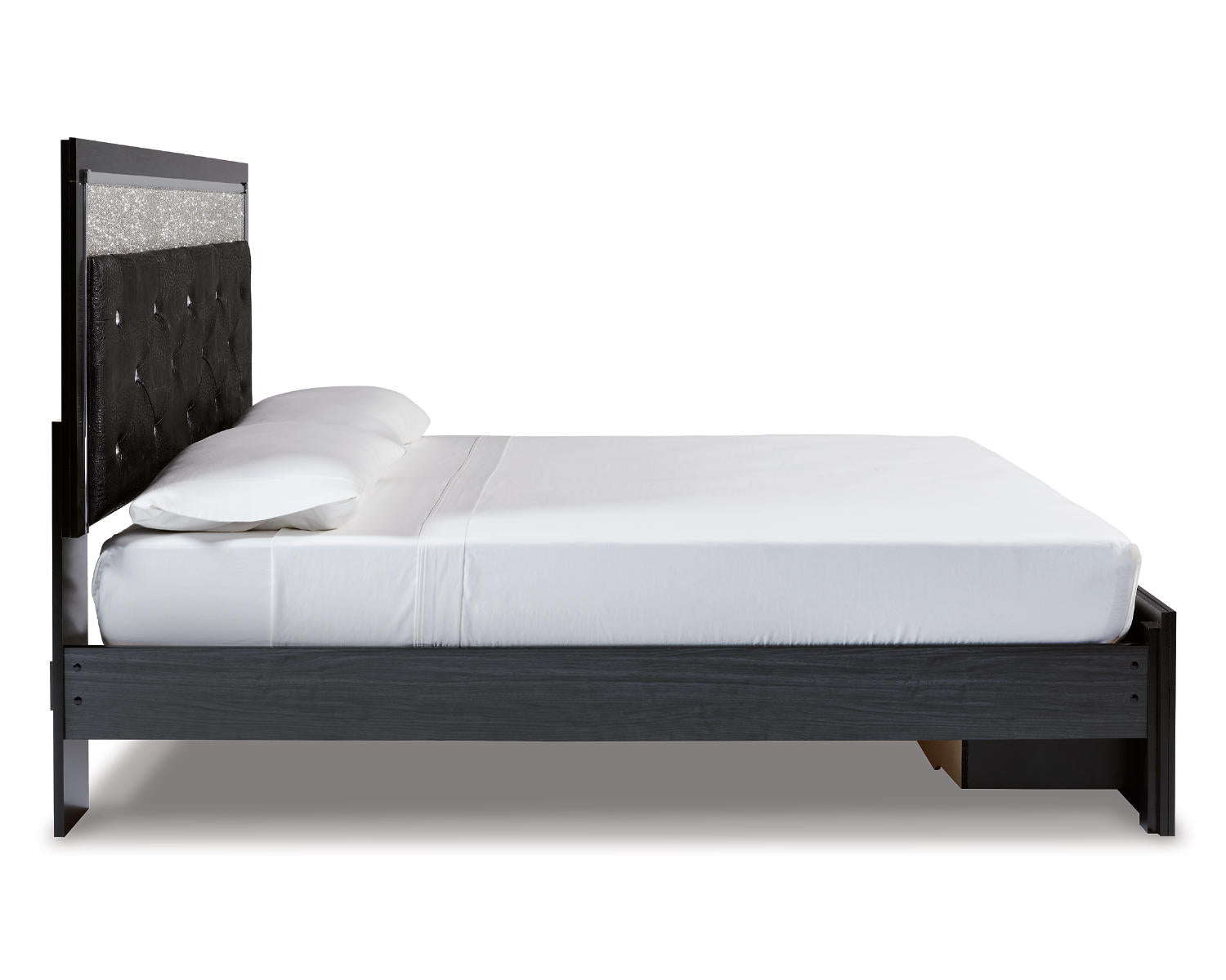 Kaydell King Panel Storage Bed, Dresser, Mirror and Nightstand