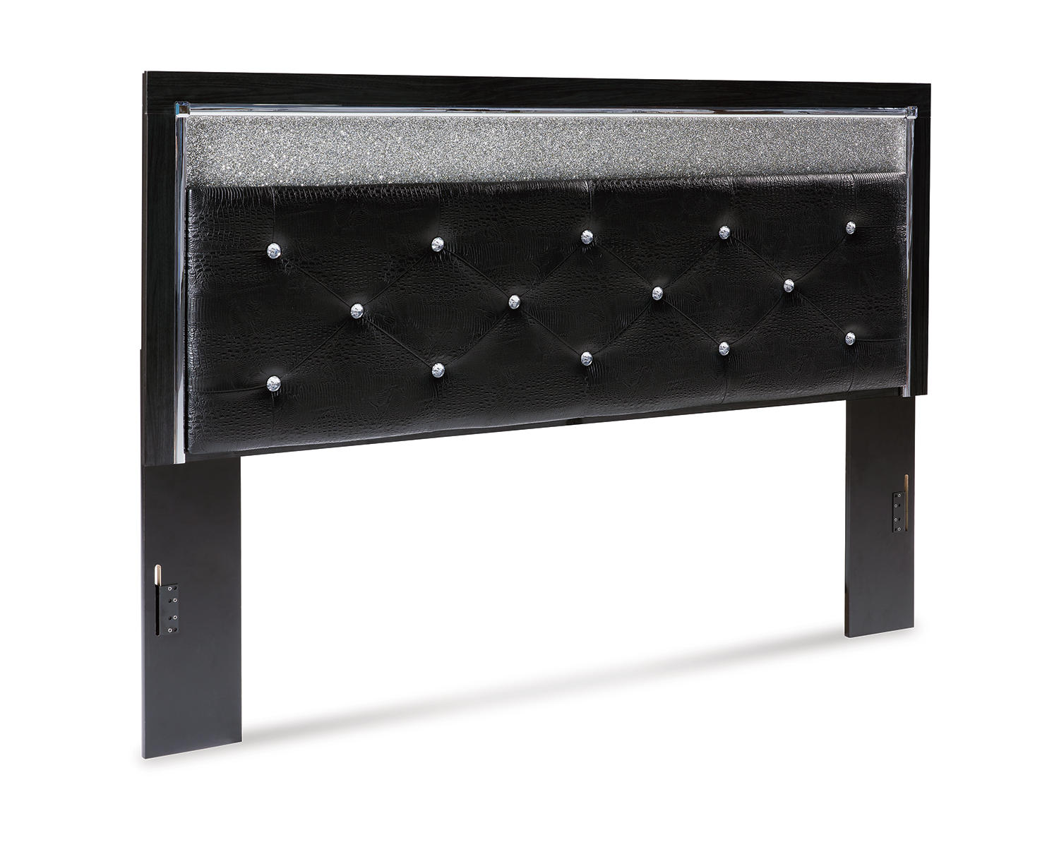 Kaydell King Upholstered Panel Headboard, Dresser and Mirror