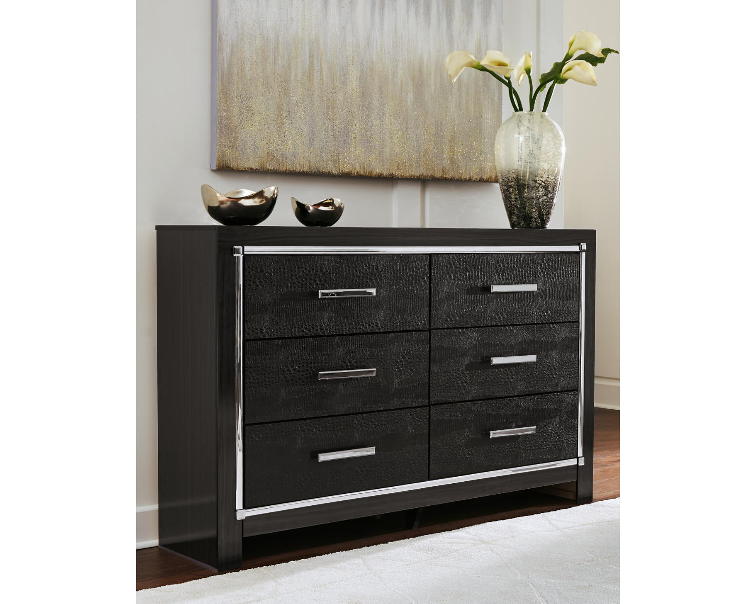 Kaydell King Storage Bed, Dresser and Nightstand
