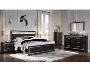 Kaydell King Upholstered Panel Bed , Dresser, Mirror, Chest and 2 Nightstands