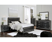 Kaydell Queen Panel Bed, Dresser, Mirror, Chest and Nightstand