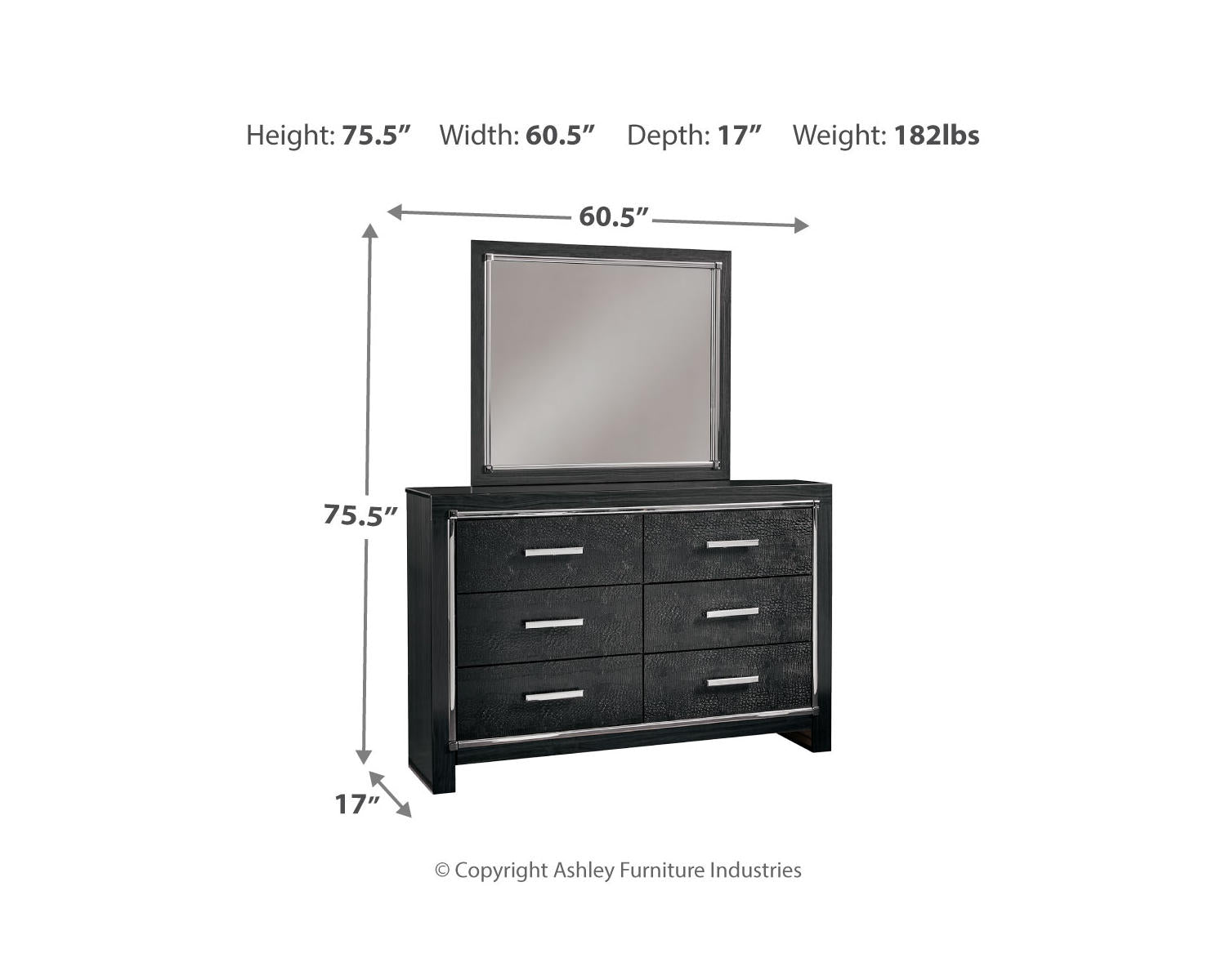 Kaydell King Upholstered Storage Bed, Dresser, Mirror, Chest and 2 Nightstands