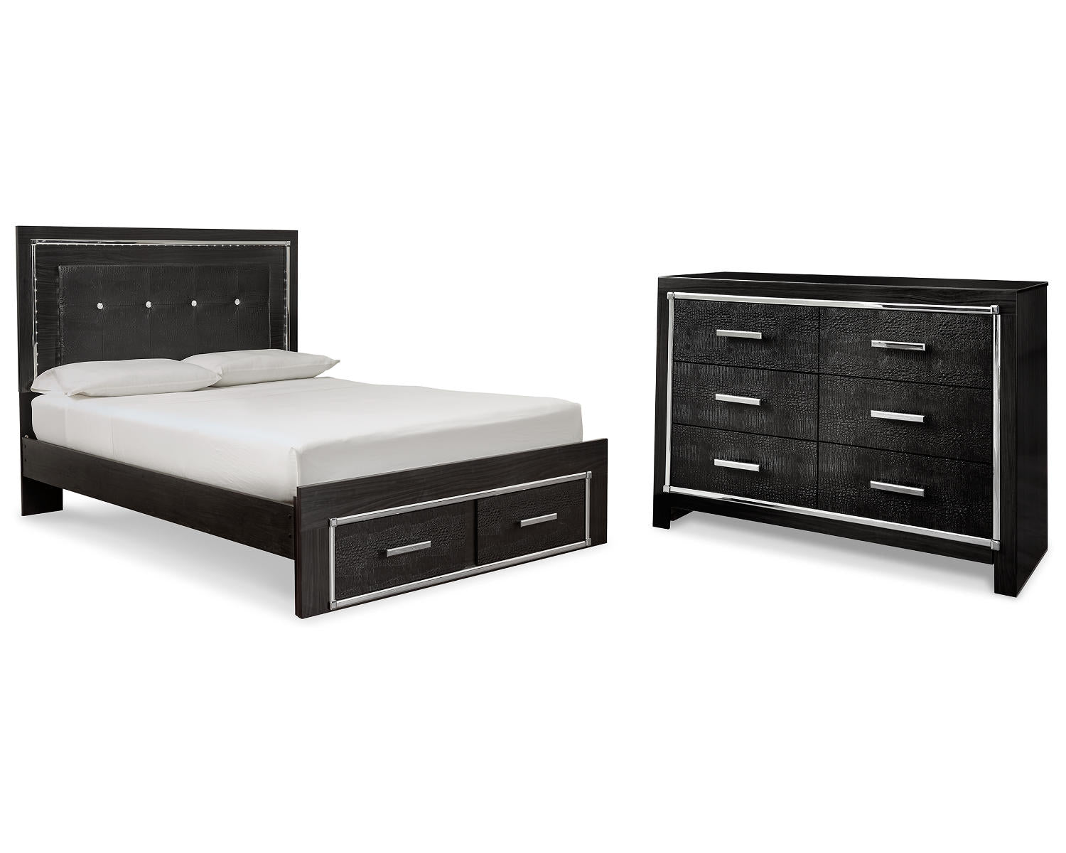 Kaydell Queen Storage Bed and Dresser