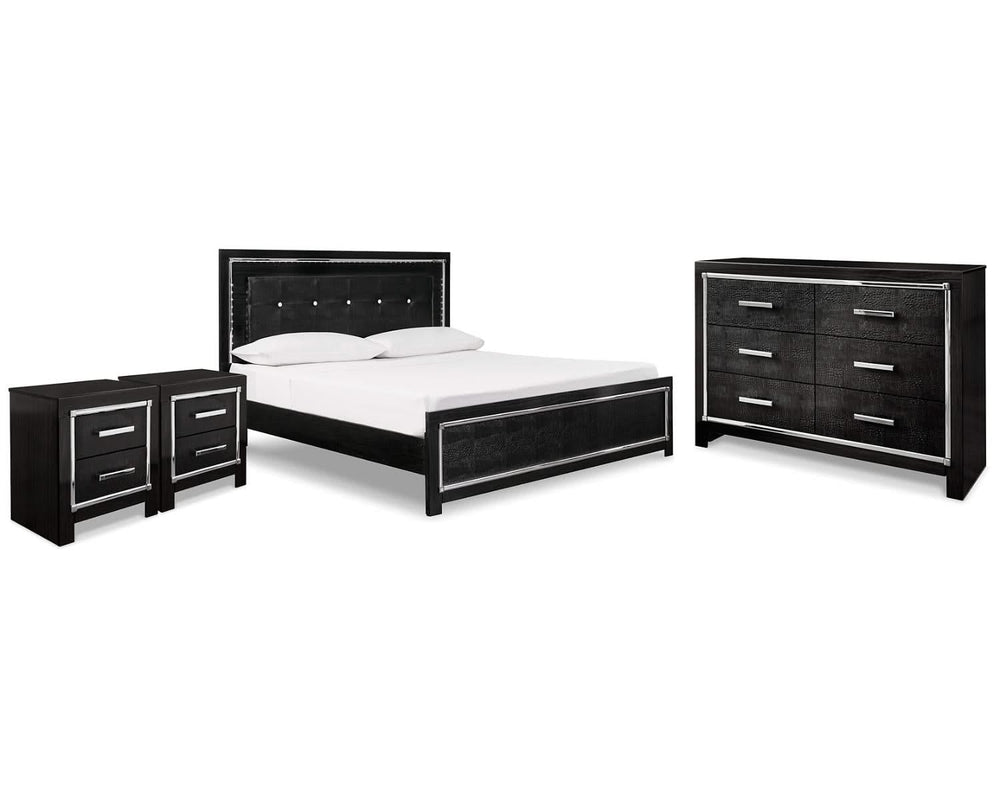 Kaydell King Panel Bed, Dresser and 2 Nightstands