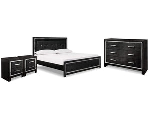 Kaydell King Panel Bed, Dresser and 2 Nightstands