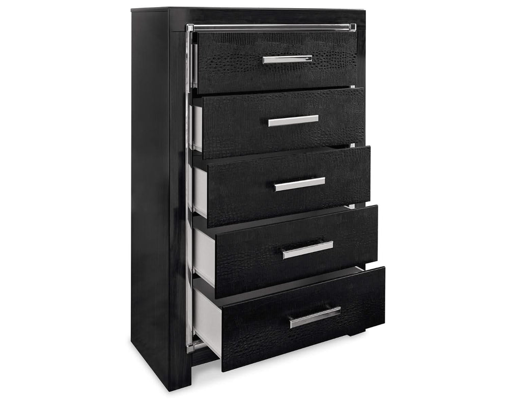 Kaydell Queen Panel Storage Bed, Chest and 2 Nightstands