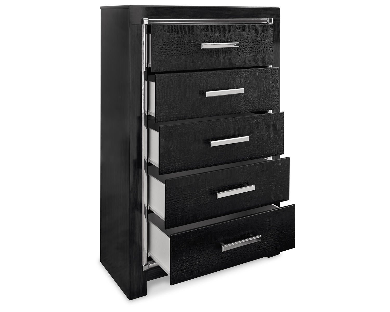 Kaydell Queen Panel Bed, Dresser Mirror, Chest and Nightstand