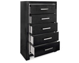 Kaydell Queen Upholstered Panel Bed and Chest