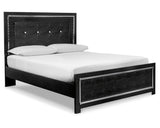 Kaydell Queen Upholstered Panel Bed and Chest