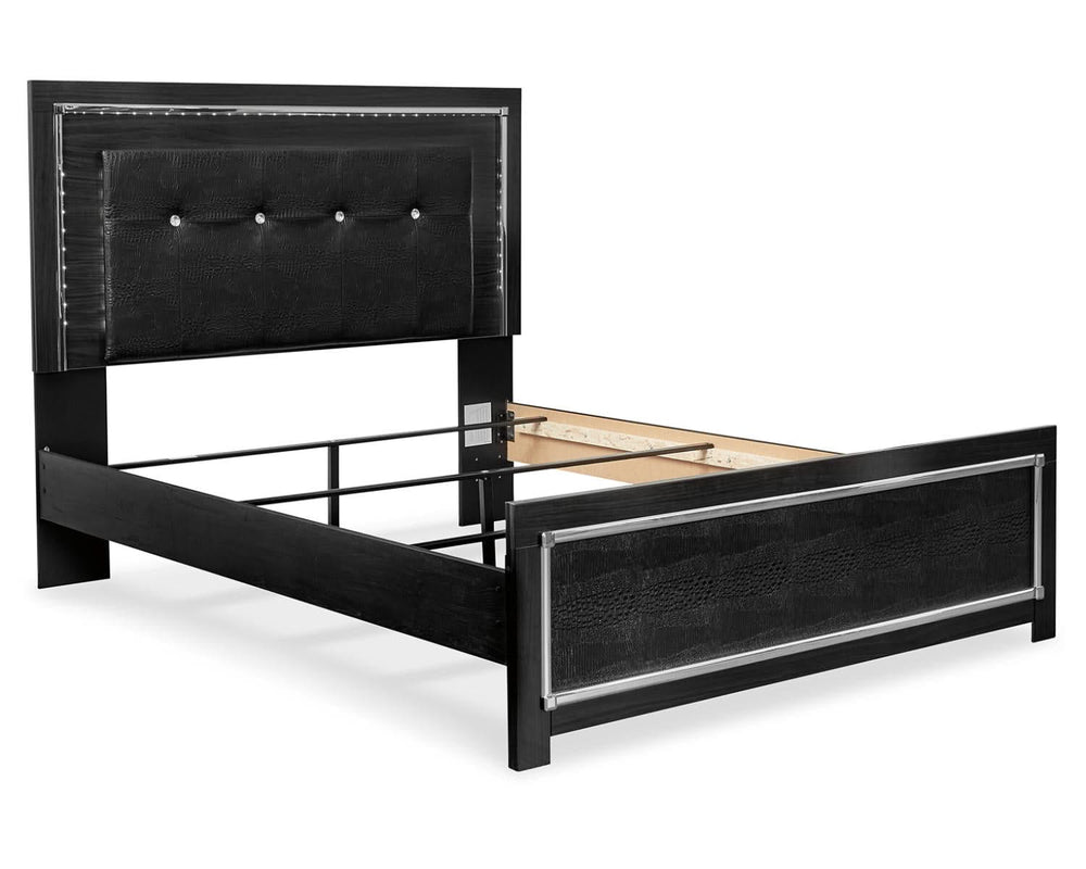Kaydell Queen Upholstered Panel Bed and Chest