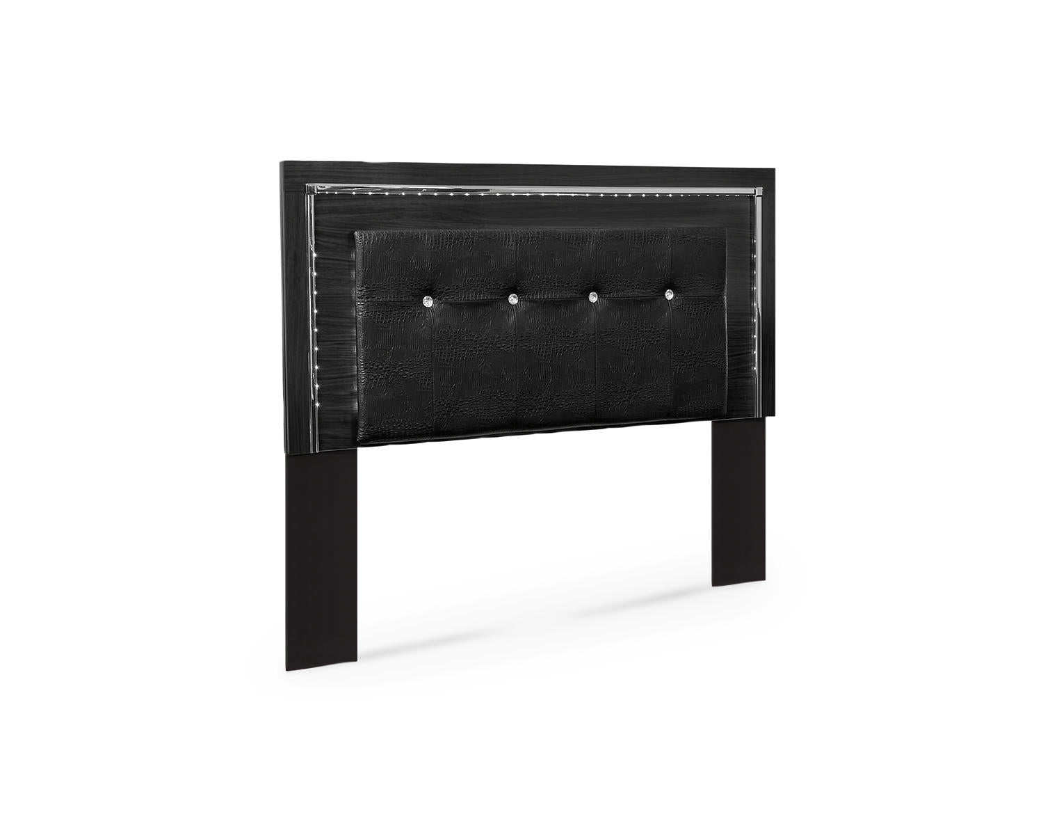 Kaydell Queen/Full Upholstered Panel Headboard, Dresser and Mirror