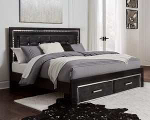 Kaydell King Storage Bed, Dresser and Nightstand
