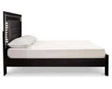Cama Kaydell King con almacenaje, tocador, espejo y mesita de noche