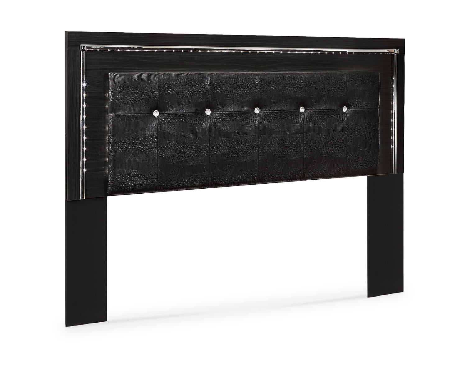 Kaydell King Upholstered Panel Bed, Dresser, Mirror, Chest and Nightstand