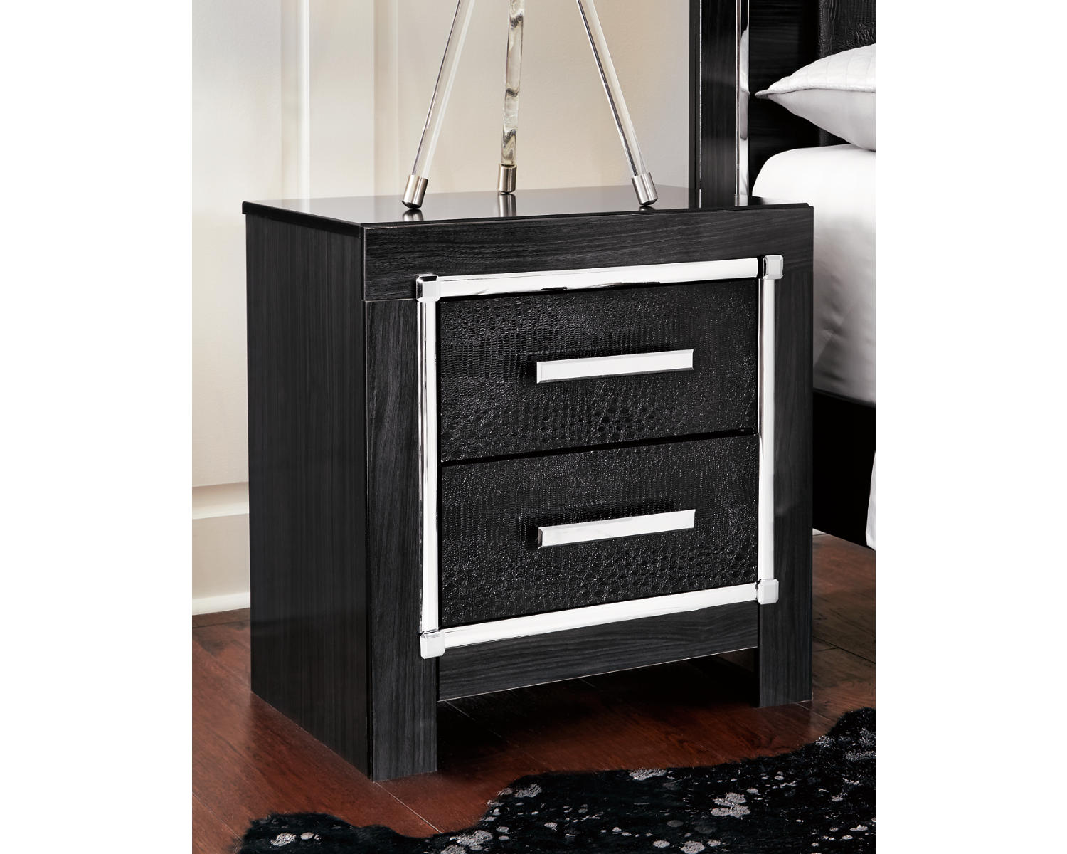 Kaydell King Storage Bed, Dresser, Mirror and Nightstand