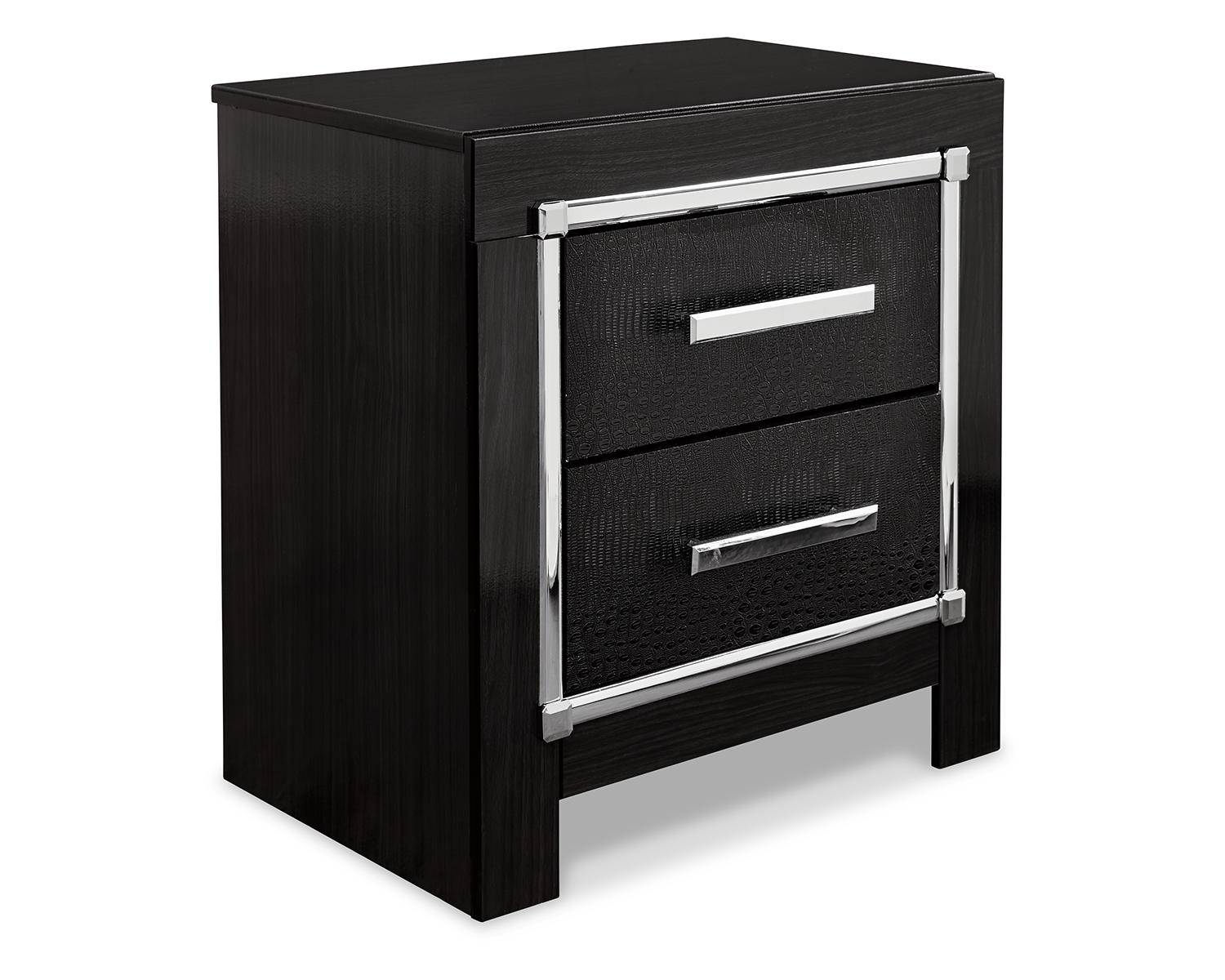 Kaydell King Upholstered Panel Bed and 2 Nightstands