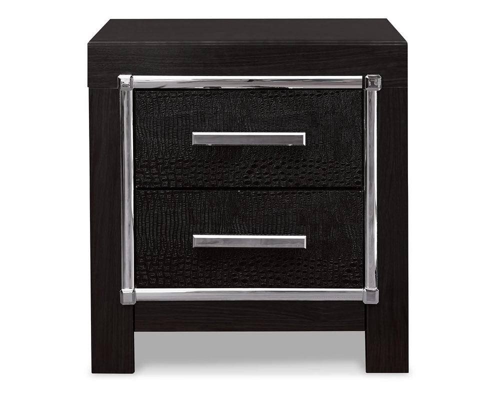 Kaydell King Panel Storage Bed, Dresser, Mirror and Nightstand